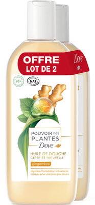 DOVE Gel Douche Pouvoir des Plantes Gingembre 2x250ml