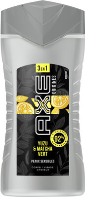 Axe Gel Douche Homme 3en1 Origines Yuzu & Matcha Vert