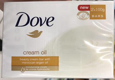 Dove Cream Oil Beauty Cream Bar with Morrocan Argan Oil