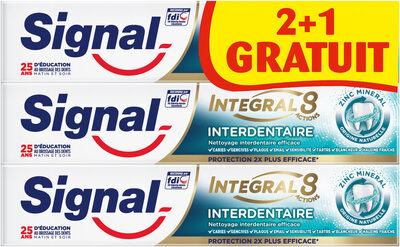 Signal Integral 8 Dentifrice Interdentaire Lot de 3(2+1 Offert)