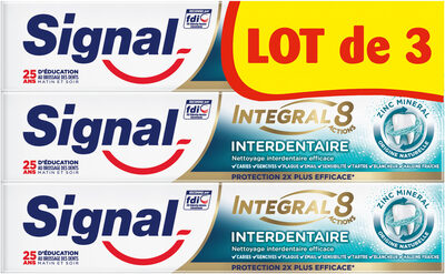 Signal Dentifrice Integral 8 Interdentaire Lot de 3