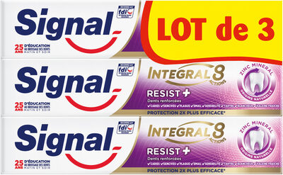 Signal Integral 8 Dentifrice Resist Plus Lot de 3