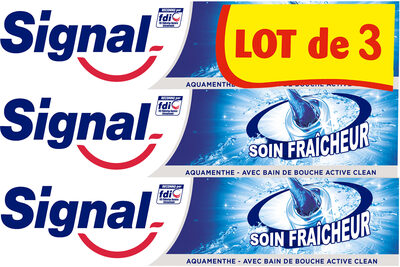 Signal Dentifrice Soin Fraîcheur Aquamenthe 3x75ml