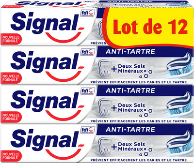 Signal Dentifrice Protection Anti-Tartre 12x75ml