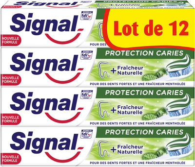 Signal Dentifrice Protection Caries Fraîcheur Naturelle 12x75ml