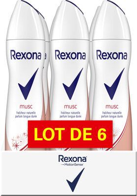 REXONA Déodorant Femme Spray Musc Lot de 6