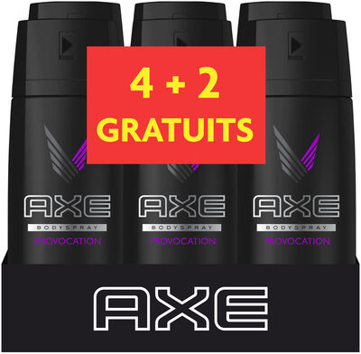 AXE Déodorant Homme Spray Provocation Lot de 4+2 Offerts