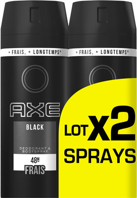 AXE Déodorant Homme Spray Black Lot de 2