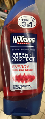 Williams Gel Douche Homme 3 en 1 Energy