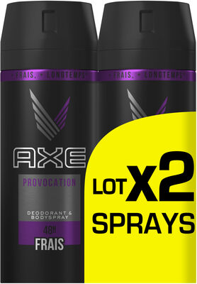 AXE Déodorant Homme Spray Provocation Lot de 2