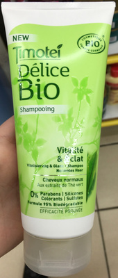 Timotei Délice Bio Shampooing Vitalité & Eclat aux extraits de thé vert