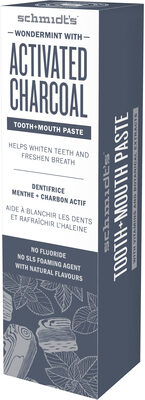 Schmidt's Dentifrice Menthe Intense au Charbon Actif