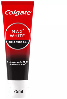 Colgate Max white dentifrice blancheur natural charbon