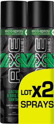 AXE Déodorant Homme Spray Origines Cactus Lot 2X75ml