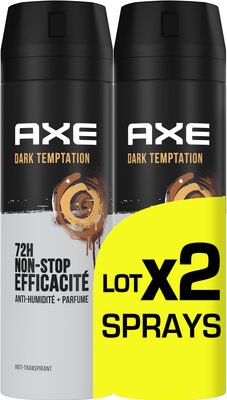 Axe Anti-Transpirant Homme Dark Temptation 72h Anti-Humidité 2x200ml