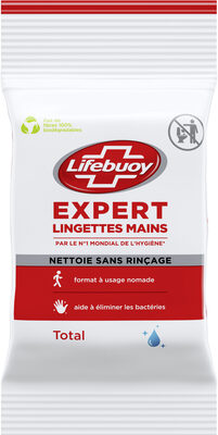Lifebuoy Expert Lingettes Nettoyantes Mains x10