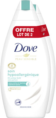 DOVE Gel Douche Hypoallergénique 2x400ml