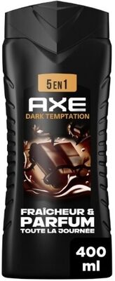 Axe Gel Douche Homme Dark Tempation 5-en-1 Fraîcheur & Parfum 24h