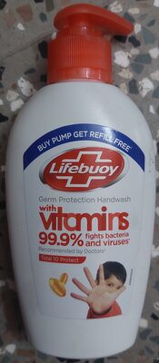 Lifebuoy is sold by Hindustan Unilever Lifebuoy Total 10 Germ Protection Handwash